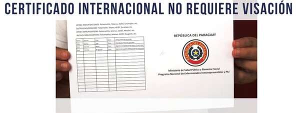 Carné de vacunación internacional contra la fiebre amarilla, disponible en la web - Nacionales - ABC Color