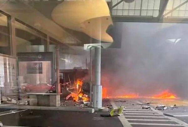 Alerta en Estados Unidos: un auto explotó en un puente fronterizo con Canadá
