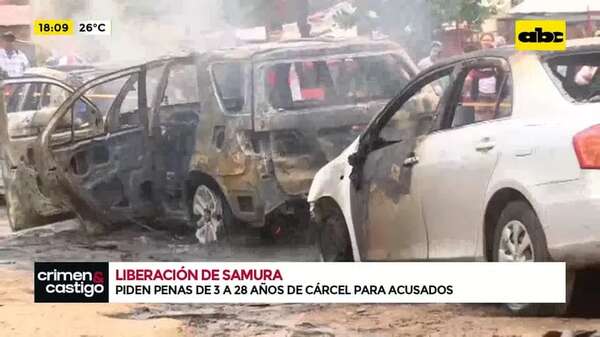 Liberación de Samura: Fiscalía pide penas de 3 a 28 años de cárcel para acusados - Crimen y castigo - ABC Color