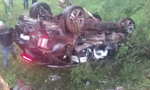 Violento vuelco en Mallorquín