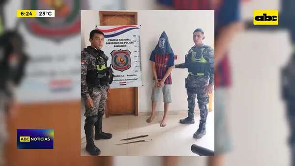 Video: Asaltante capturado tras un rastrillaje - ABC Noticias - ABC Color