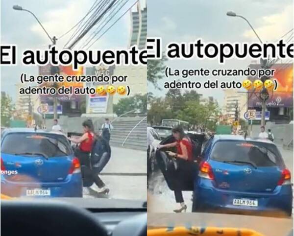 [VIDEO] ¡Mañamina! Cranearon el "autopuente" para cruzar el raudal