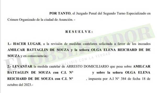 Dos imputados por el caso Pavo Real acceden a libertad ambulatoria