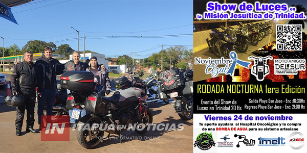 ESTE VIERNES, “GRAN RODADA” EN ITAPÚA EN EL MARCO DE LA CAMPAÑA NOVIEMBRE AZUL - Itapúa Noticias