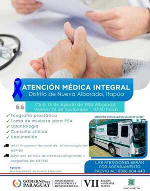 Jornada de atención integral en Nueva Alborada este viernes