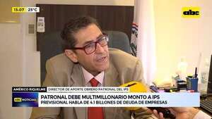 Video: patronal debe multimillonario monto a IPS  - ABC Noticias - ABC Color