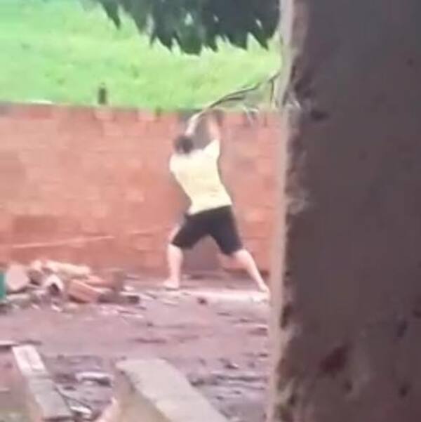 (VIDEO) Minga Guazú: Un hombre fue detenido por matar a un pitbull