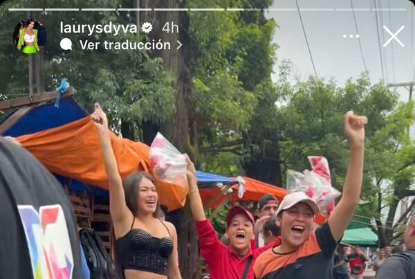 Laurys Dyva festejó con su “batallón pynandi”