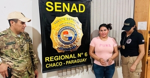 SENAD detuvo en el Chaco a la presunta “Reyna” del narcotráfico peruano