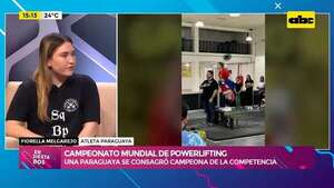 Campeonato Mundial de Powerlifting: Fiorella Melgarejo se consagró campeona de la competencia - Ensiestados - ABC Color