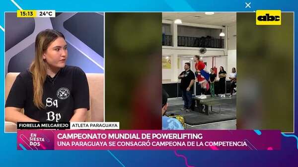 Campeonato Mundial de Powerlifting: Fiorella Melgarejo se consagró campeona de la competencia - Ensiestados - ABC Color