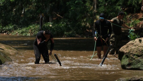 Restos hallados en arroyo Lambaré no son humanos, según estudio forense