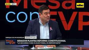 Balotaje en Paraguay: senador plantea reforma constitucional para aplicar segunda vuelta electoral - Mesa de Periodistas - ABC Color