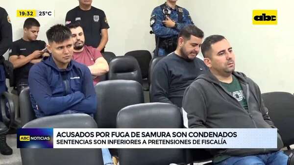 Video: acusados por fuga de Samura son condenados - ABC Noticias - ABC Color