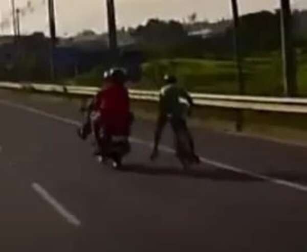 Video: ciclista denuncia agresión de motociclistas que lo patearon y echaron en plena ruta - Nacionales - ABC Color