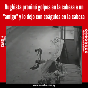 Rugbista proninó golpes en la cabeza a un «amigo» y lo dejo con coágulos en la cabeza
