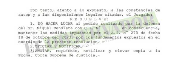 Juez rechaza pedido de viaje al extranjero del abogado de “Tío Rico”