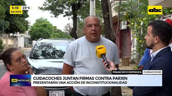 Video: Cuidacoches juntan firmas contra Parxin - ABC Noticias - ABC Color