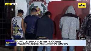 Video: Cinco detenidos con tres revólveres  - ABC Noticias - ABC Color