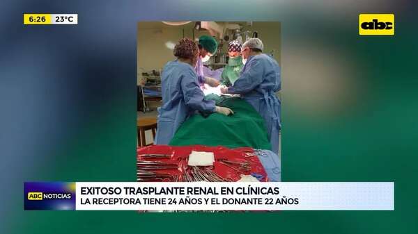 Video: Exitoso trasplante renal en Clínicas - ABC Noticias - ABC Color