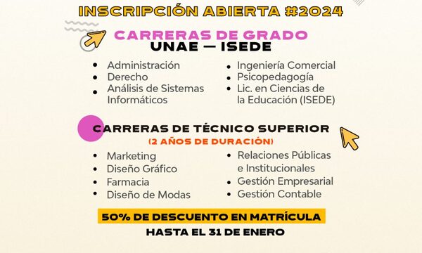 UNAE abre convocatoria 2024
