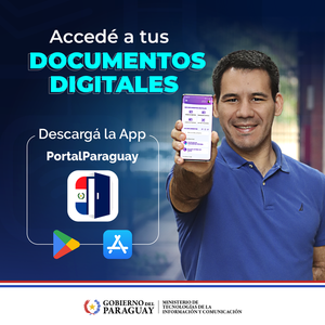Tus documentos digitales ya están disponibles en la app PortalParaguay