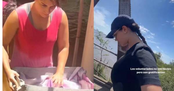 La Nación / Noble gesto: Fabi Martínez rescató a animales afectados por las inundaciones