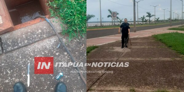 LADRONES DE CABLES FUERON DETENIDOS EN LA COSTANERA DE ENCARNACIÓN - Itapúa Noticias