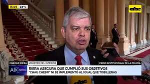 Riera asegura que cumplió sus objetivos: “Chau Chespi” ni se implementó al igual que tobilleras - ABC Noticias - ABC Color