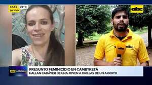 Video: presunto nuevo hecho de feminicidio en Cambyretá  - ABC Noticias - ABC Color