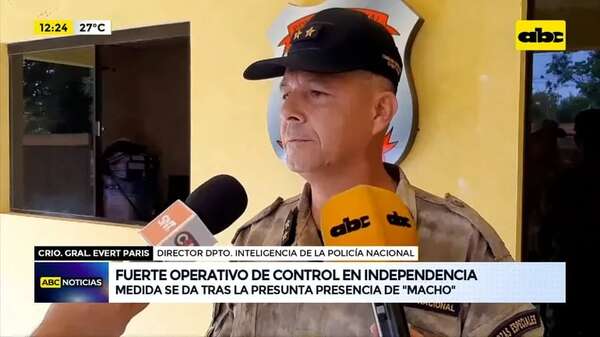 Video: Fuerte operativo de control en Independencia - ABC Noticias - ABC Color
