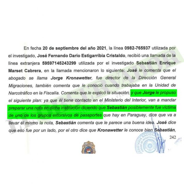 Secretario de Marset beneficiado con el levantamiento del Código Rojo