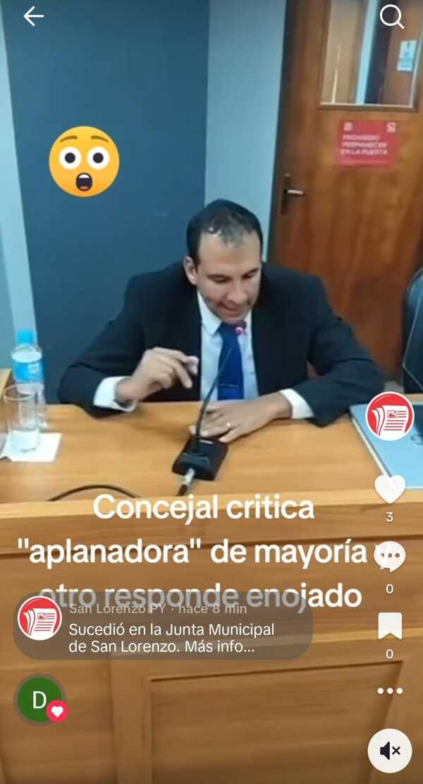 Concejal Rojas critica “aplanadora” de mayoría y edil Martínez responde » San Lorenzo PY