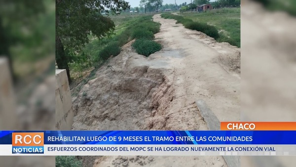 Rehabilitan luego de 9 meses el tramo entre las comunidades de castilla en puerto casado