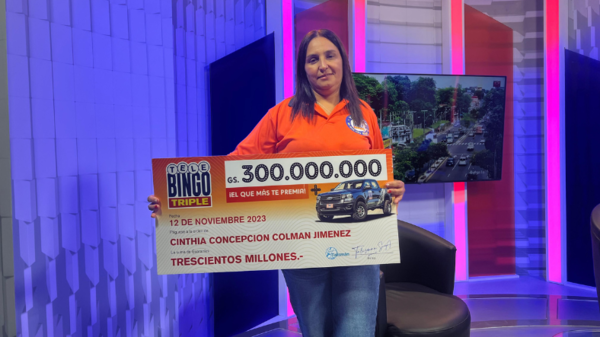 UNA MILLONARIA MÁS CON EL TELEBINGO TRIPLE - Noticias Paraguay