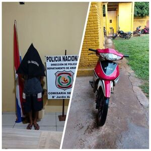 PJC: Joven cae con motocicleta robada en el barrio General Genes