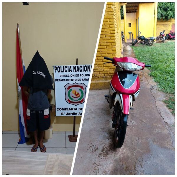 PJC: Joven cae con motocicleta robada en el barrio General Genes
