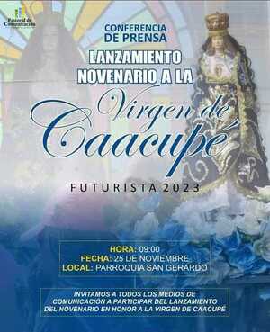 Lanzamiento del novenario en homenaje a la Virgen de Caacupé en PJC