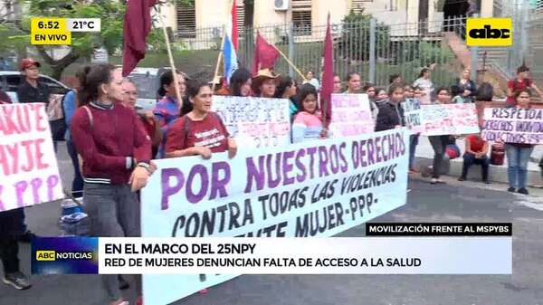 Video: Red de Mujeres denuncian falta de acceso a la salud - ABC Noticias - ABC Color