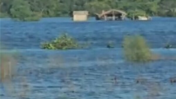 Familias quedan bajo agua en Caapucú, temporal provocó inundaciones