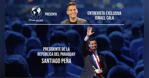  Entrevista de Ismael Cala al presidente Santiago Peña hoy en C9N Televisión