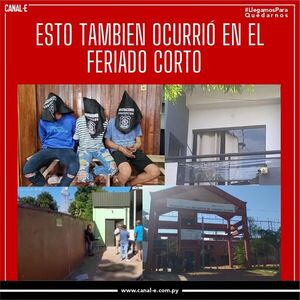 Esto también ocurrió durante el feriado corto