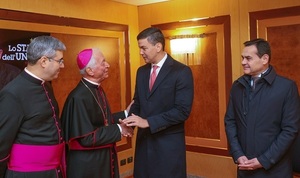 Peña llega a Roma para reunirse con el Papa Francisco