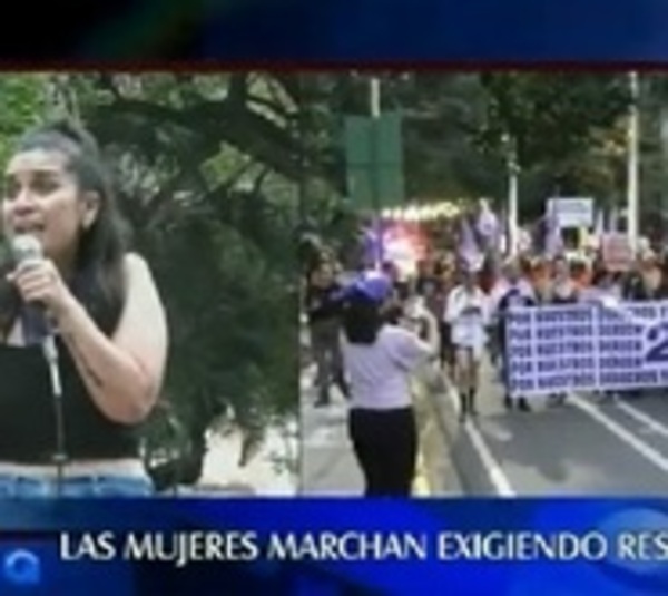 #25N: Mujeres marcharon por el centro de Asunción - Paraguay.com