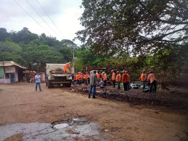 CDE: minga ambiental y operativo retorno en San Rafael tras cese de inundación - ABC en el Este - ABC Color