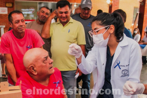 En el Hospital Regional de Pedro Juan Caballero, Universidad Sudamericana realizó una actividad alusiva a Noviembre Azul - El Nordestino
