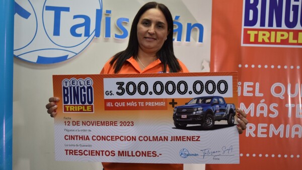 Invirtió G. 10 mil y ganó G. 300 millones más una camioneta Ganadora de Telebingo: “Suelo comprar el cartón para ayudar a los demás”
