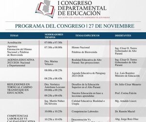 Inicia hoy Congreso Departamental de Educación