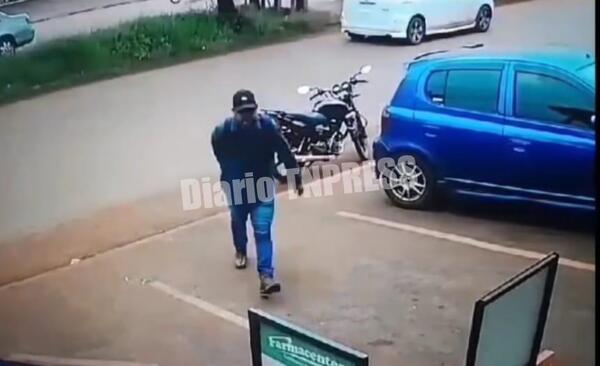 Solitario delincuente roba G. 4 millones en asalto a farmacia en Km 10 Acaray – Diario TNPRESS