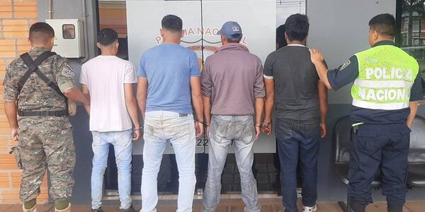 Caaguazú: detienen a cuatro hombres luego de intentar robar ganado de un establecimiento